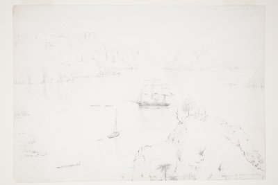 Entrance of Wangaroa, North. The Scene of the Boyd Massacre by Charles Heaphy